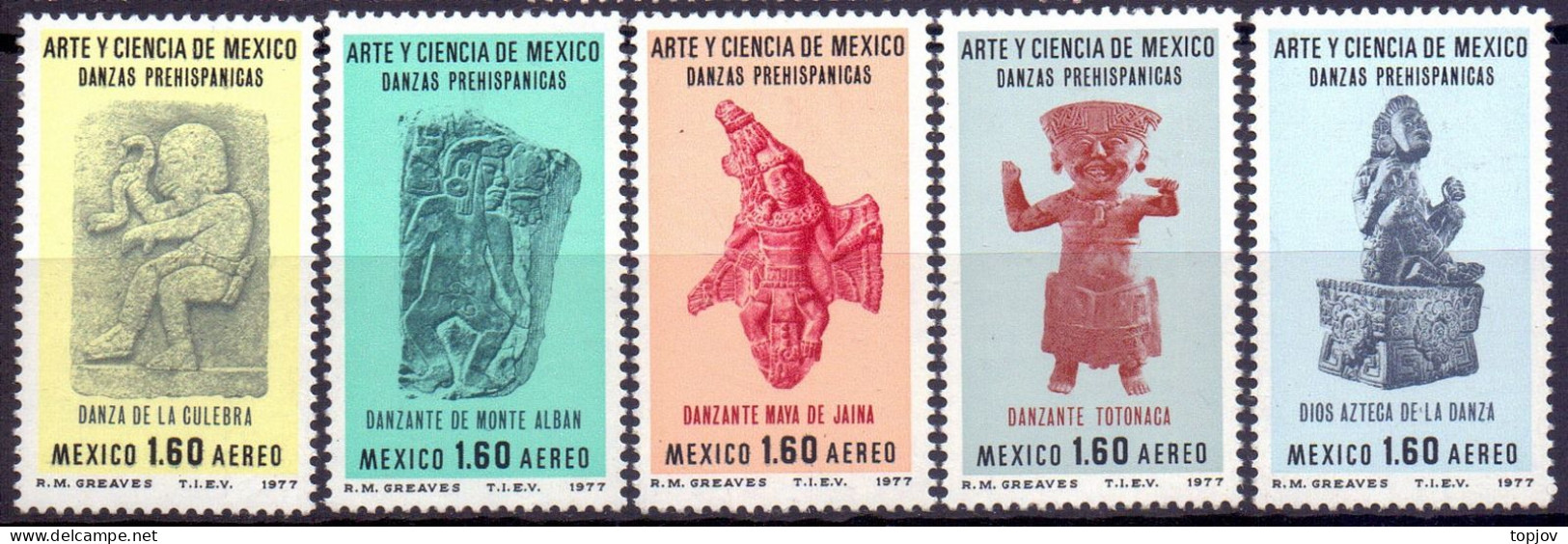 MEXICO - ART SCULPTURES  -ARCHEOLOGY - **MNH - 1977 - Archéologie