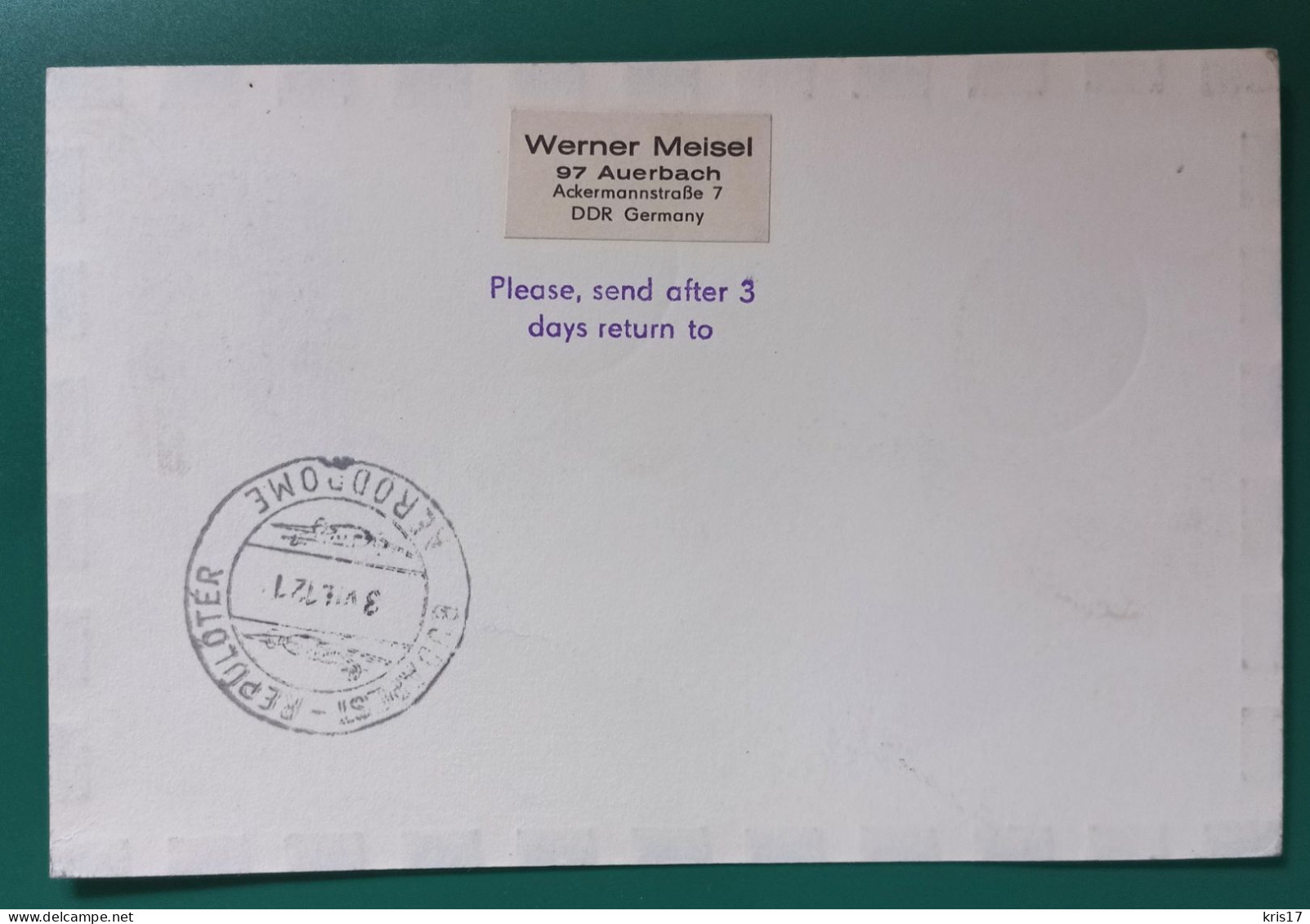 (ENV)(LUF32) 1968 Imprimé LUFTHANSA Erstflug Flight Vol Roumanie Budapest Düsseldorf DDR RDA - Storia Postale