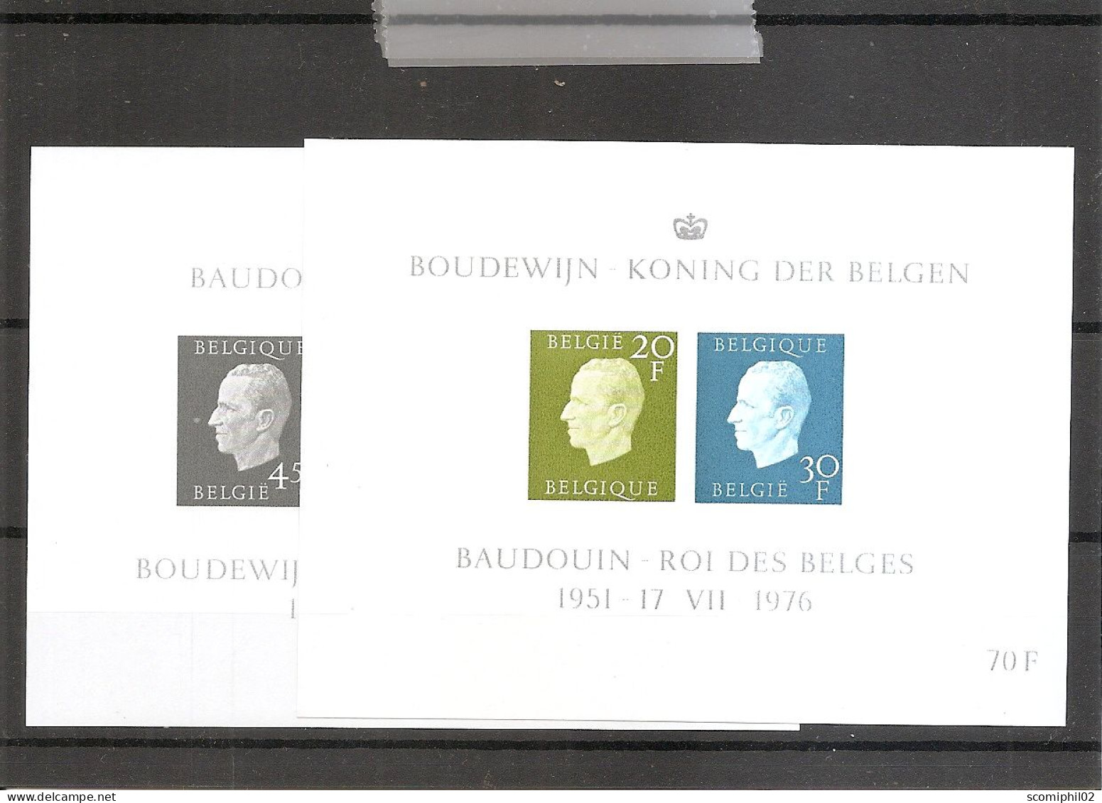 Belgique - Roi Baudouin  ( BF 50/51 Non Dentelés - Cote COB: 110 Euros) ) - 1961-1980