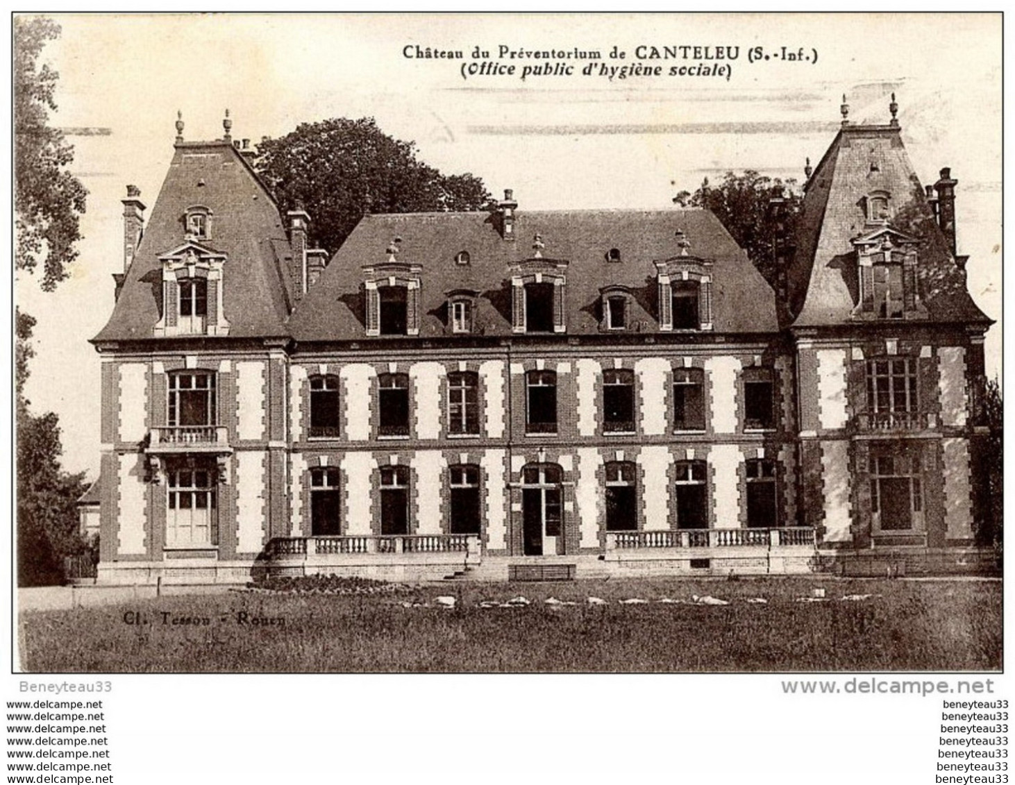 CPA (Réf :AS675) Château Du Préventorium De CANTELEU (SEINE-MARITIME 76) (Office Public D'hygiène Sociale) - Canteleu