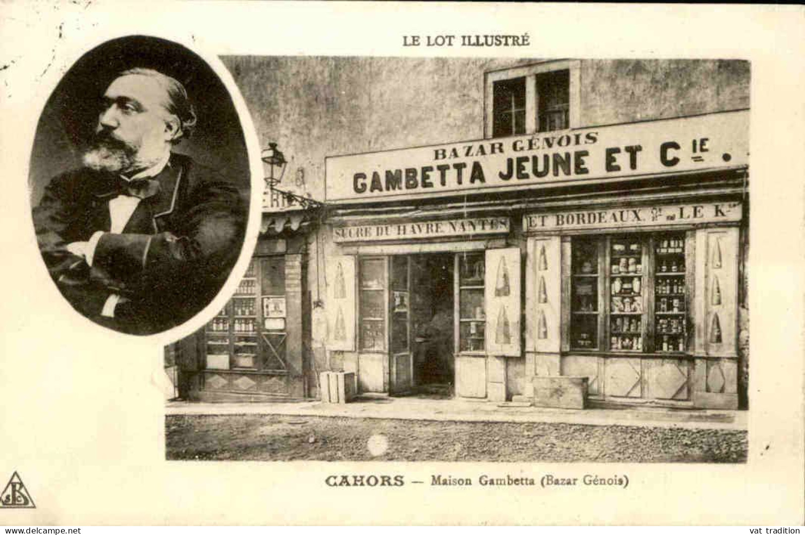 COMMERCES - Carte Postale De Cahors - Maison Gambetta - Le Bazar - L 146142 - Magasins
