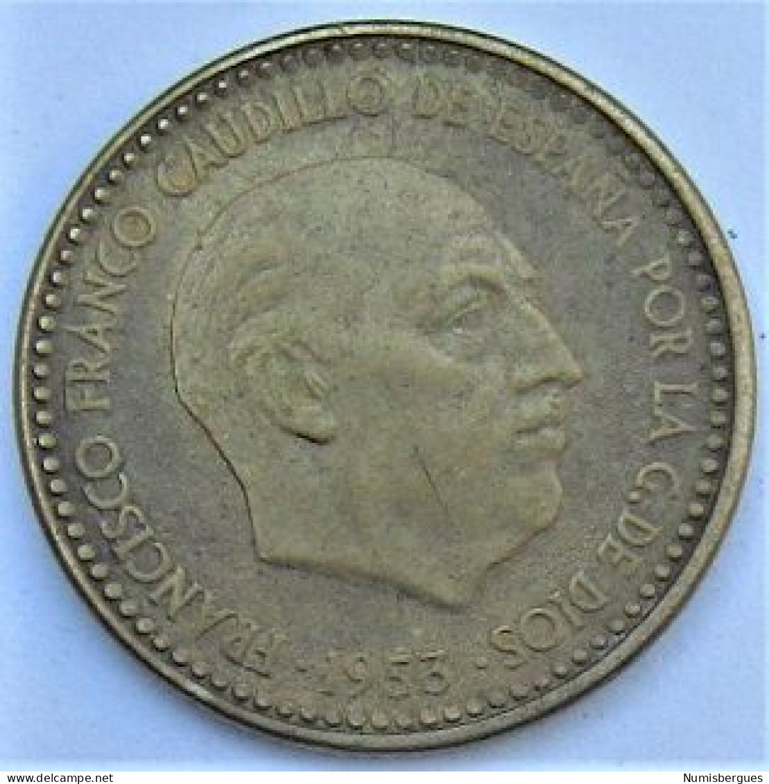 Pièce De Monnaie 1 Peseta 1956 - 1 Peseta