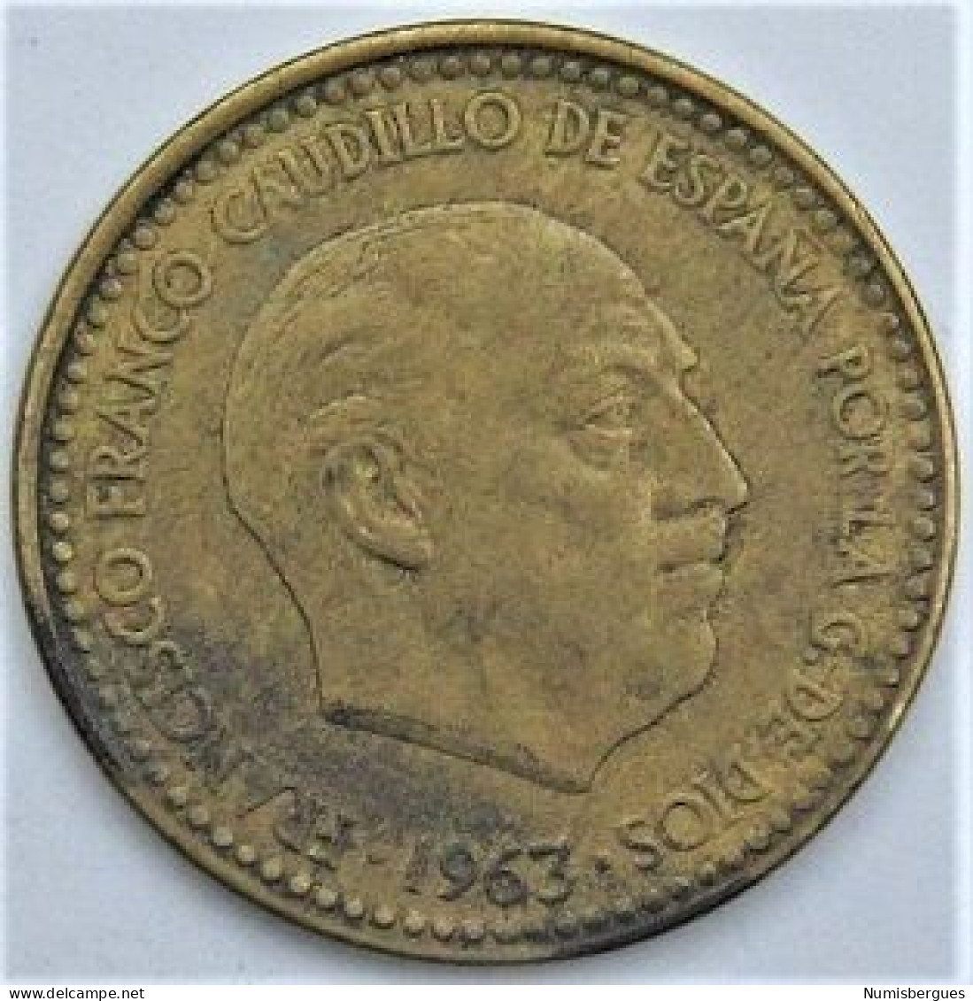 Pièce De Monnaie 1 Peseta 1965 - 1 Peseta