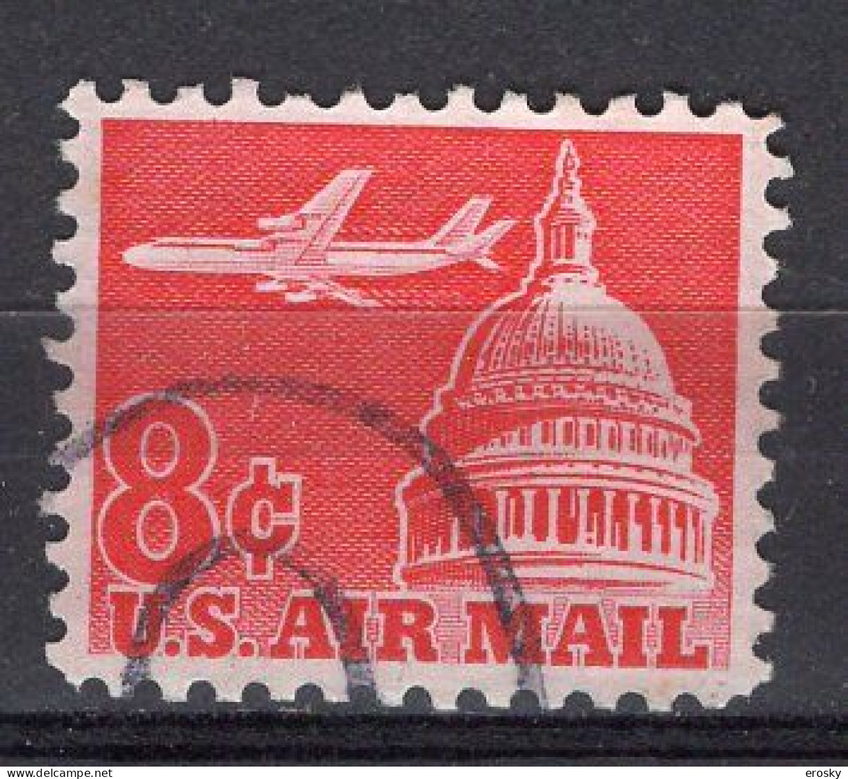 J0399 - ETATS UNIS USA AERIENNE Yv N°61 - 3a. 1961-… Oblitérés