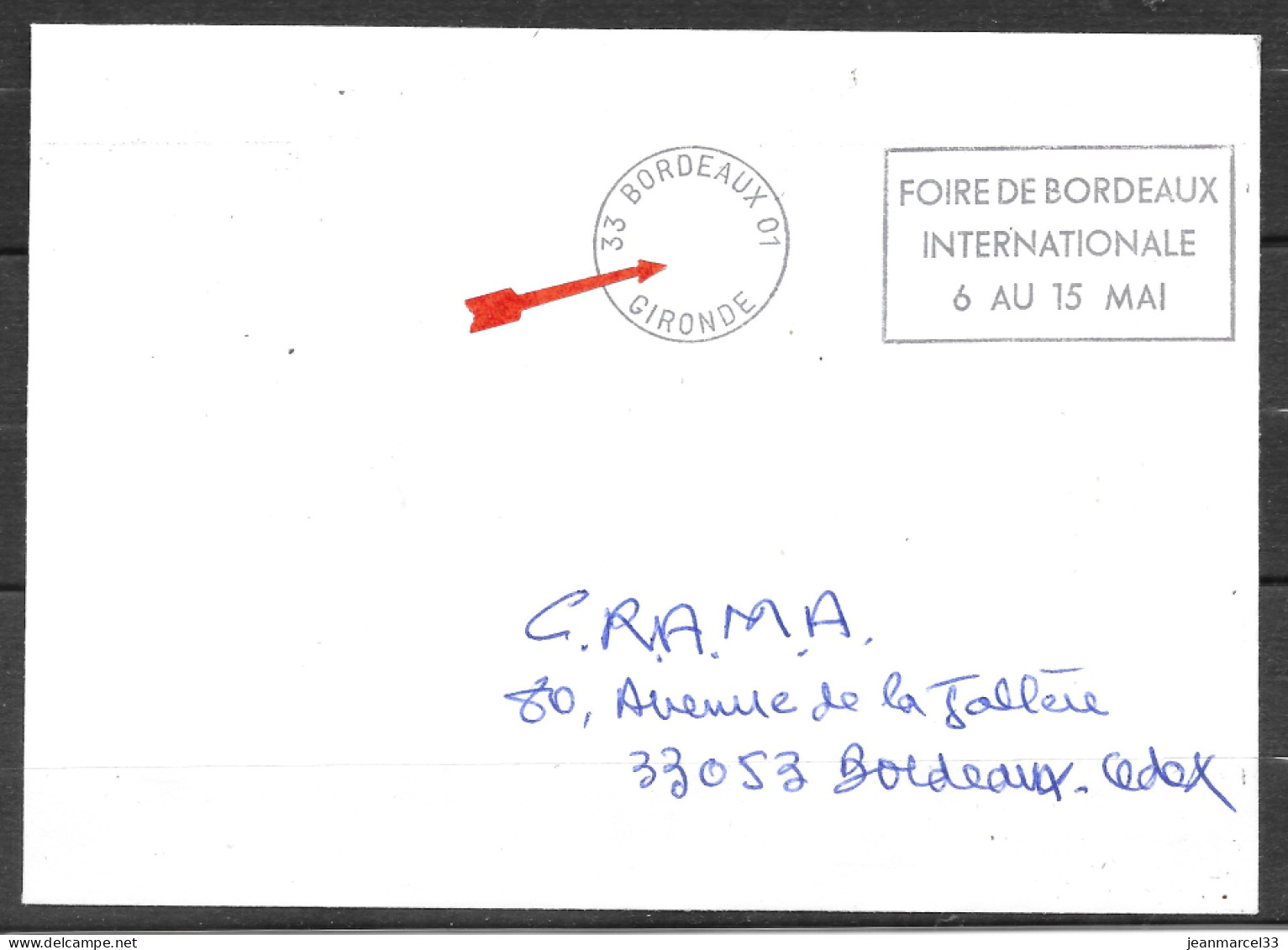 Curiosité Sur Lettre Secap O= Sans Le Bloc Dateur, 33 Bordeaux 01 Lettre En FP Sécurité Sociale - Briefe U. Dokumente