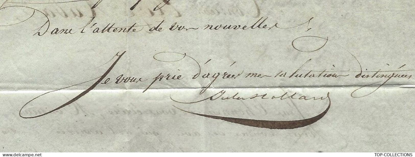 JUDAICA  1832  LETTRE  Jules Hollard Négociant Paris > Elisée Raba Banquier Bordeaux  NAVIGATION COMMERCE INTERNATIONAL - 1800 – 1899