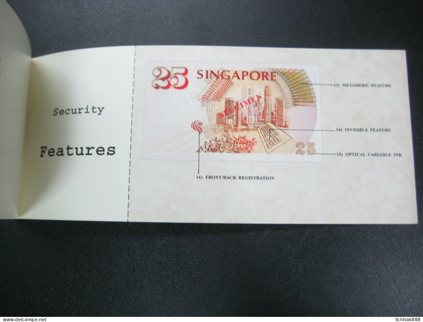 1996 Singapore 25th Years $25 Commemorative Paper Banknote Folder  NO BANKNOTE - Non Classés