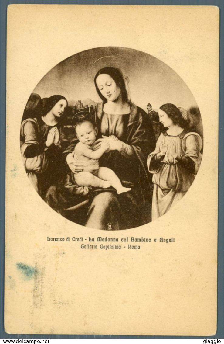 °°° Cartolina - Roma N. 2310 La Madonna Col Bambino E Angeli Viaggiata °°° - Musées
