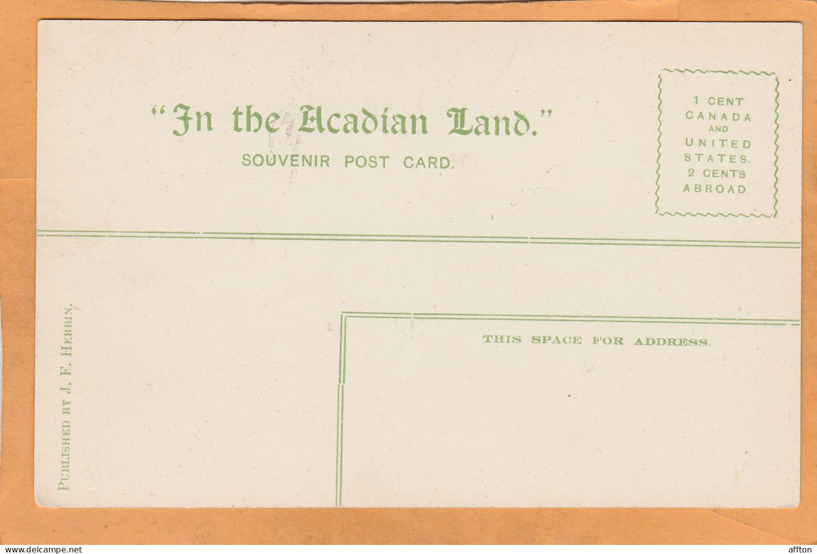Gaspereaux Valley Nova Scotia Canada Old Postcard - Andere & Zonder Classificatie
