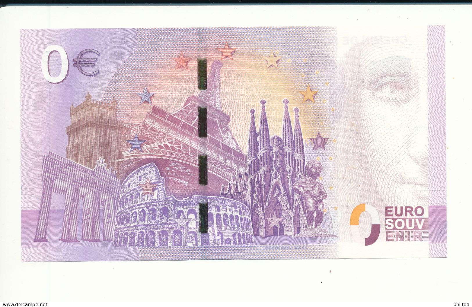 Billet Souvenir - 0 Euro - UEKD - 2017-1 - CHEMIN DE FER DE LA BAIE DE SOMME -  N° 1154 -Billet épuisé - Kiloware - Banknoten