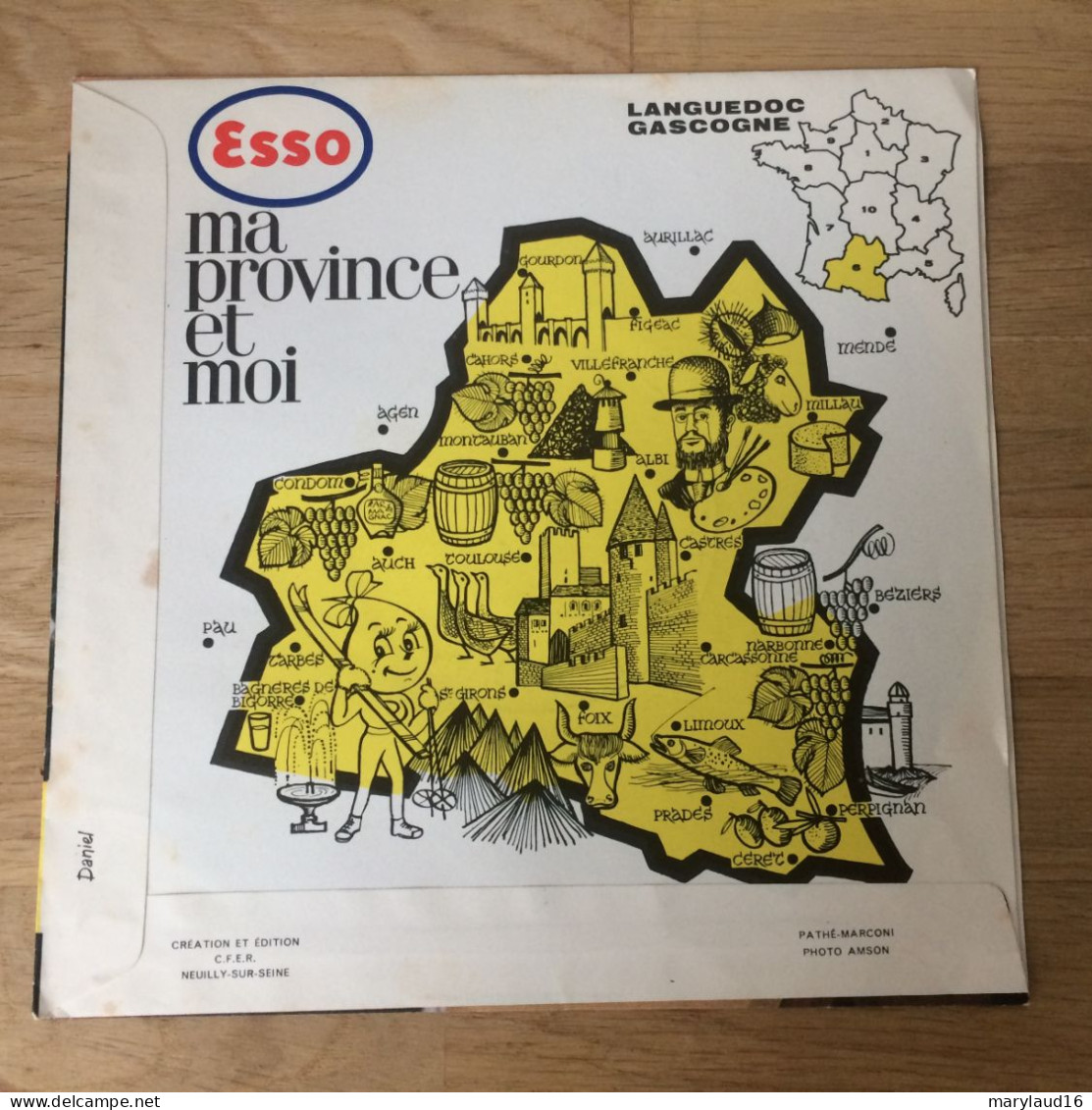 Disque Souple ESSO Ma Province Et Moi N°6 Languedoc Gascogne - Formats Spéciaux