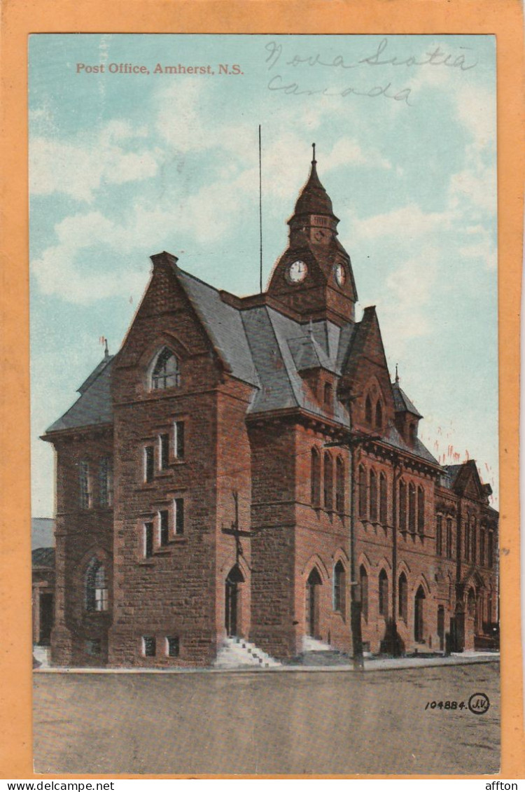 Amherst Scotia Canada Old Postcard - Andere & Zonder Classificatie