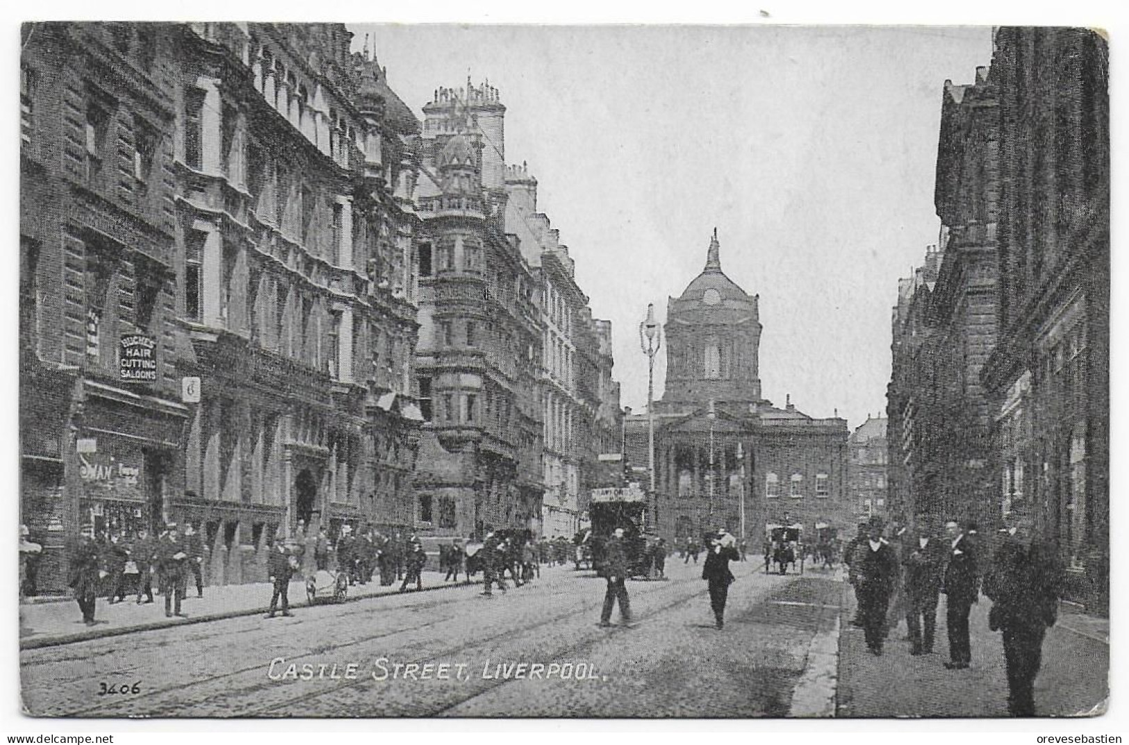 CPA - CASTLE STREET - LIVERPOOL - 3406 - 1921 - Liverpool