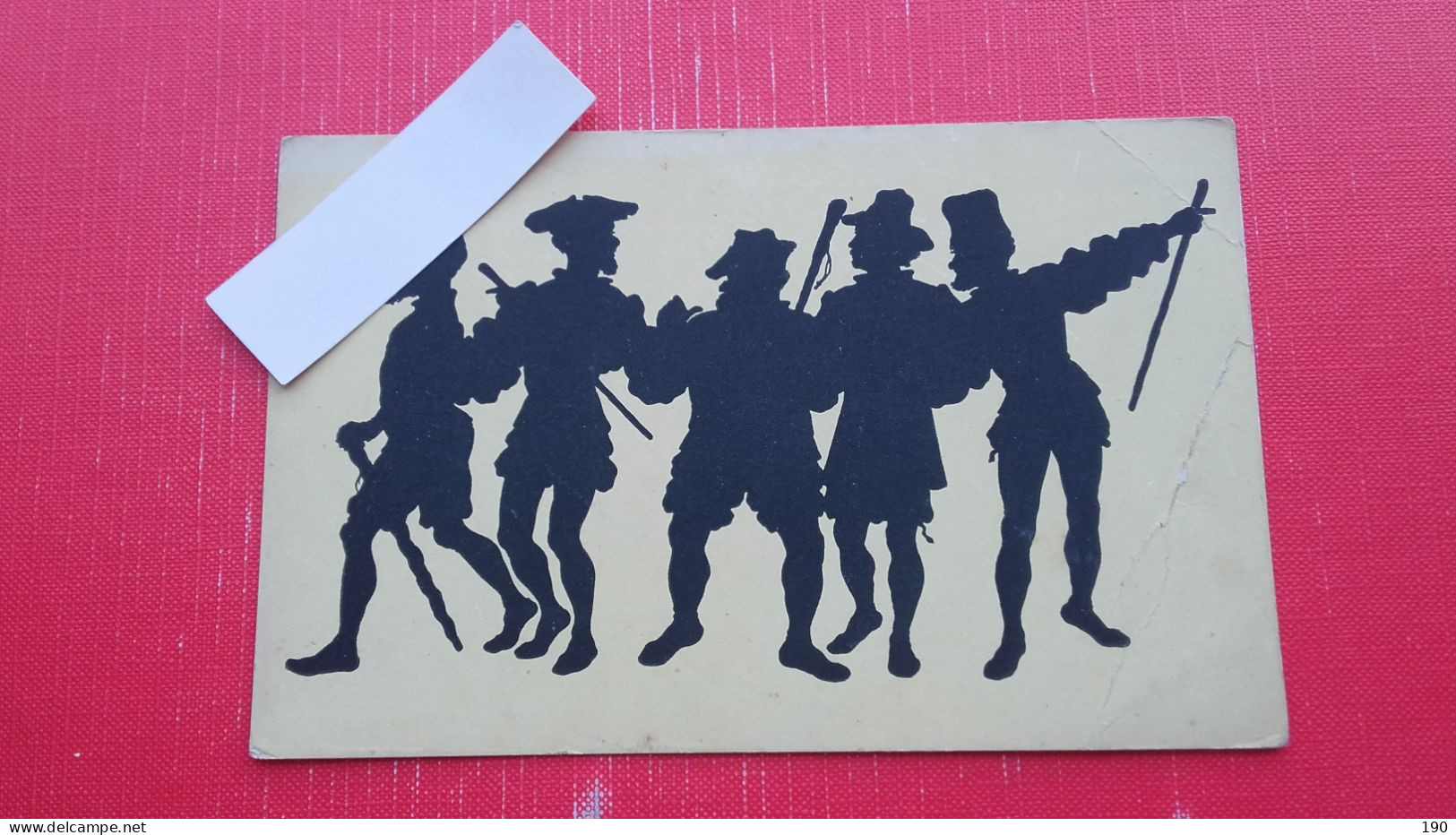 Scherenschnitt Paul Konewka.Die Handwerksburschen, Kunstwarts Nr. 69 - Silhouettes