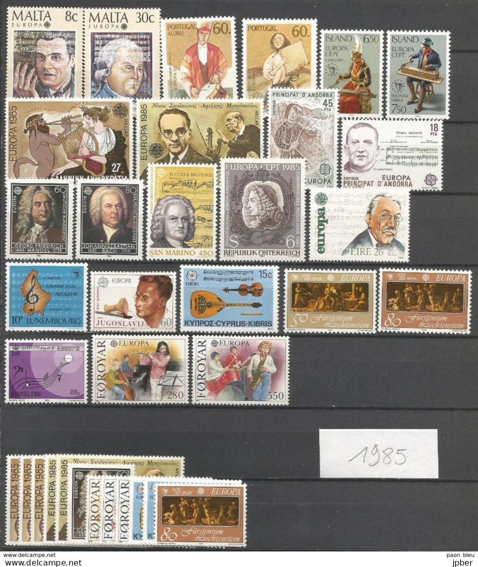 Europa 1985 - 35 Timbres Neufs - 1985