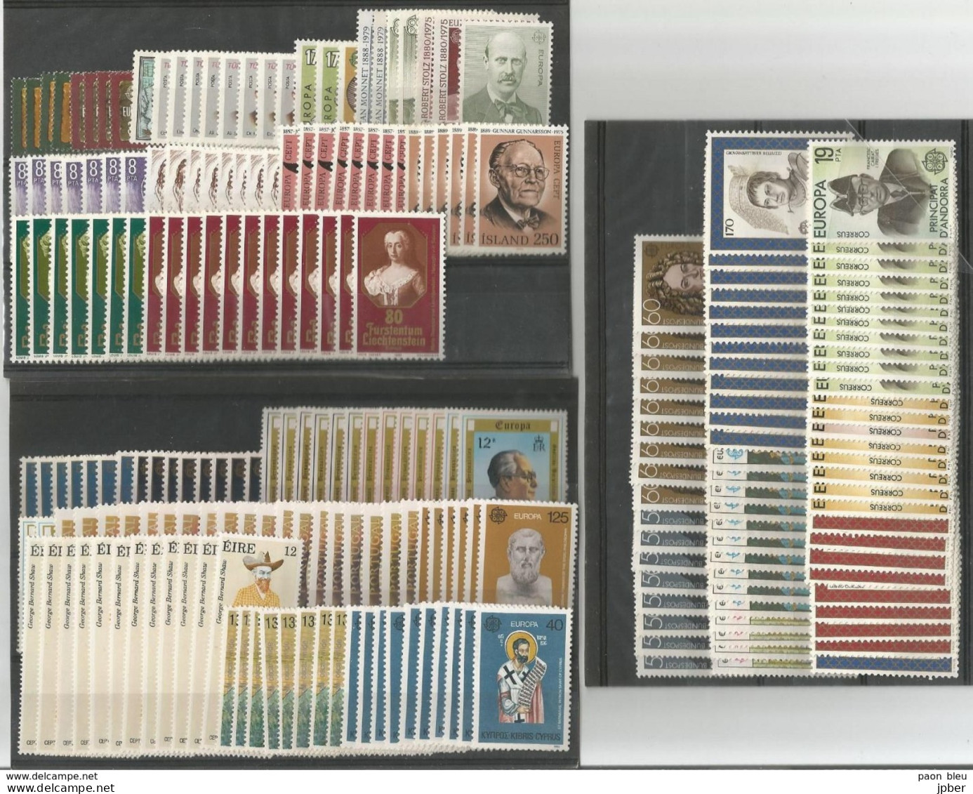 Europa 1980 - Accumulation De 231 Timbres Neufs - 1980