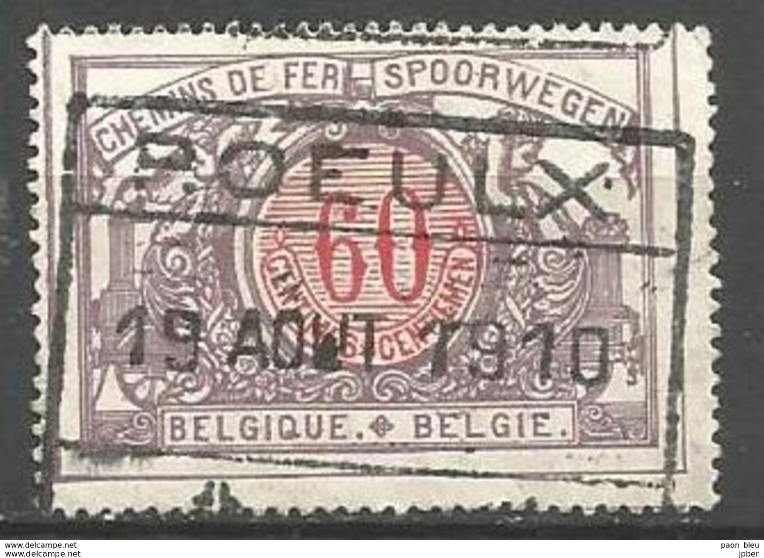 Belgique - Chemin De Fer - TR37  Obl. ROEULX - Sonstige & Ohne Zuordnung