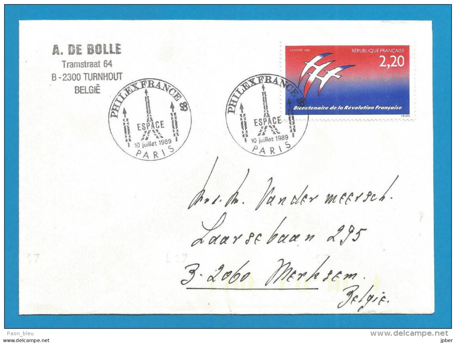 France - Flammes - Thème Aviation - Philexfrance - Espace - Maschinenstempel (Werbestempel)