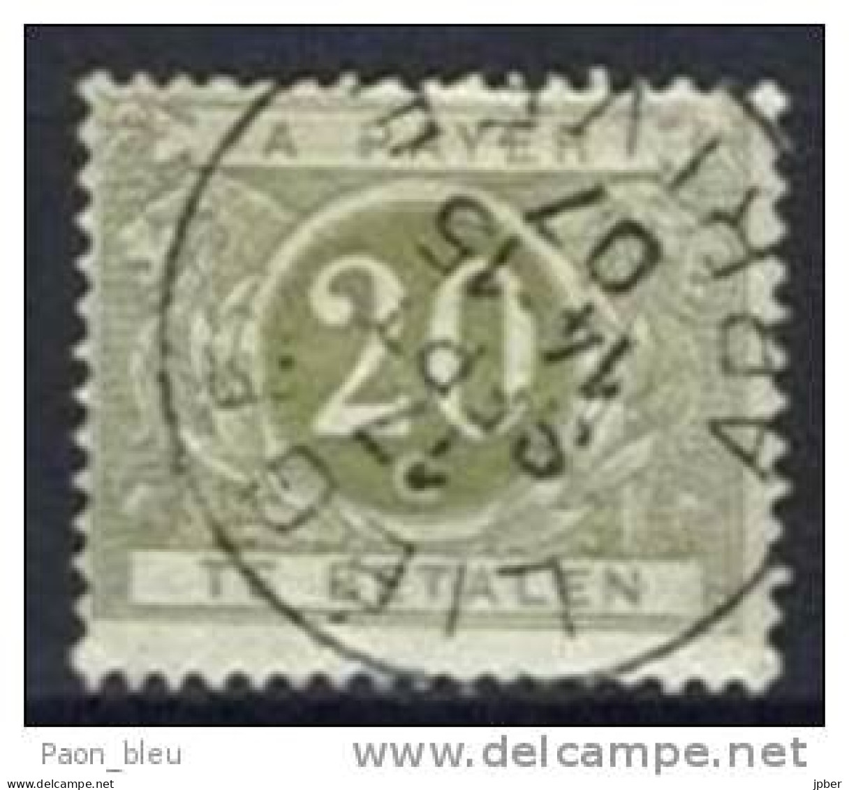 Belgique - Timbres-Taxe N°TX6 Obl. LIEGE ARRIVEE - Timbres