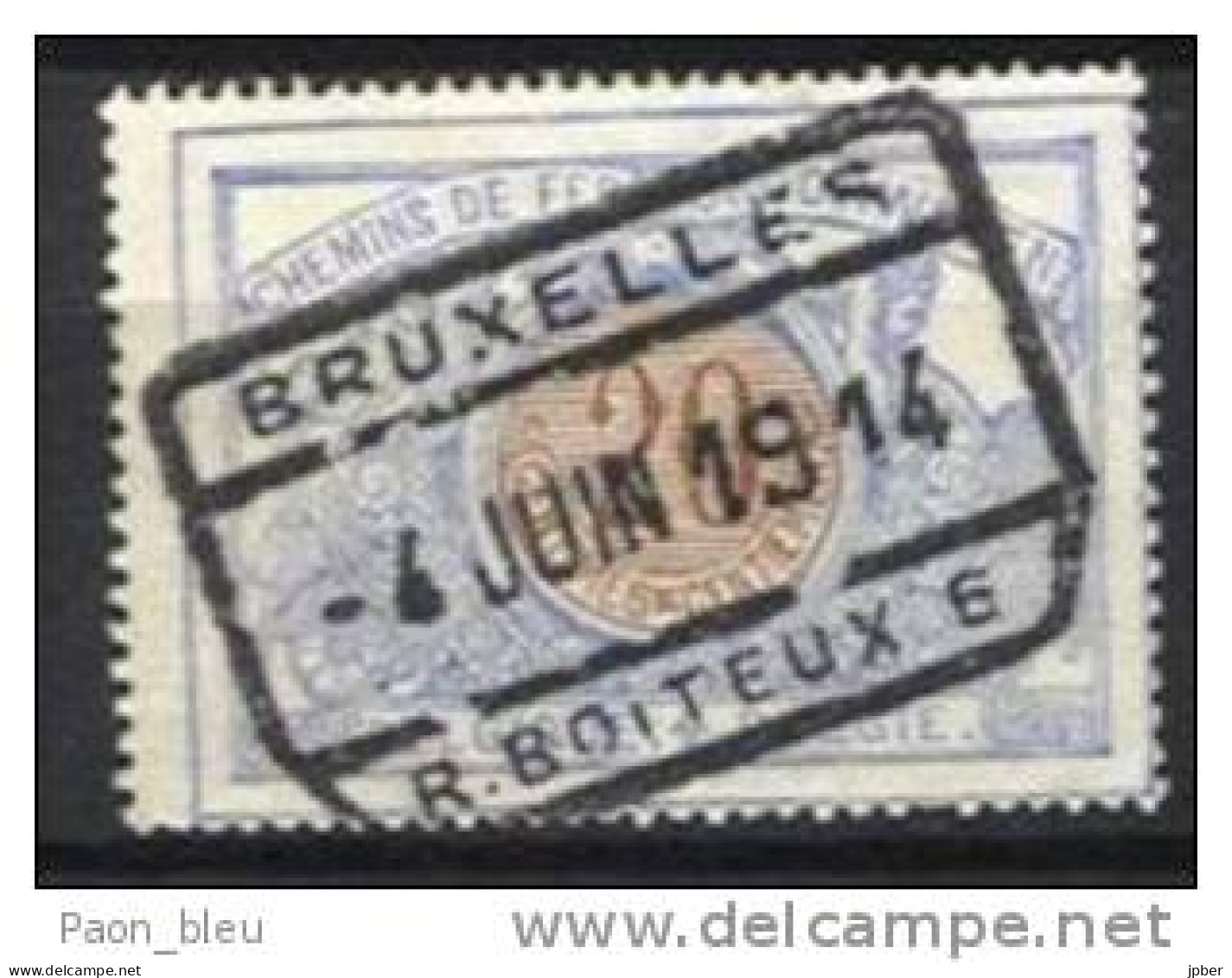 Belgique - Chemin De Fer N°TR30 Obl. BRUXELLES R.BOITEUX 6 - Altri & Non Classificati