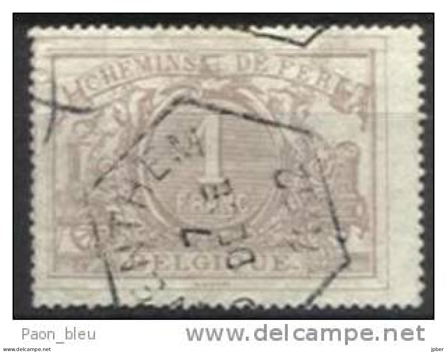 Belgique - Chemin De Fer N°TR13 Obl Télégraphique SAVENTHEM 7 DECE 1882 - Papier Filigrané - Afgestempeld