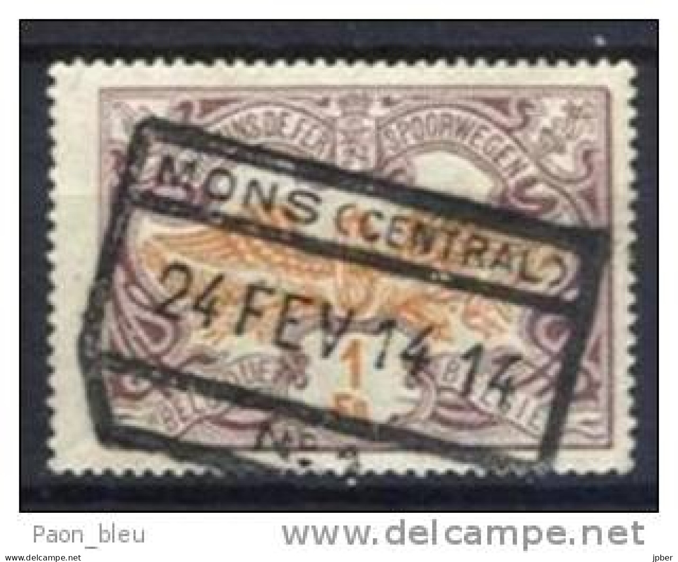 Belgique - Chemin De Fer N°TR41 Obl. MONS(CENTRAL) - Otros & Sin Clasificación