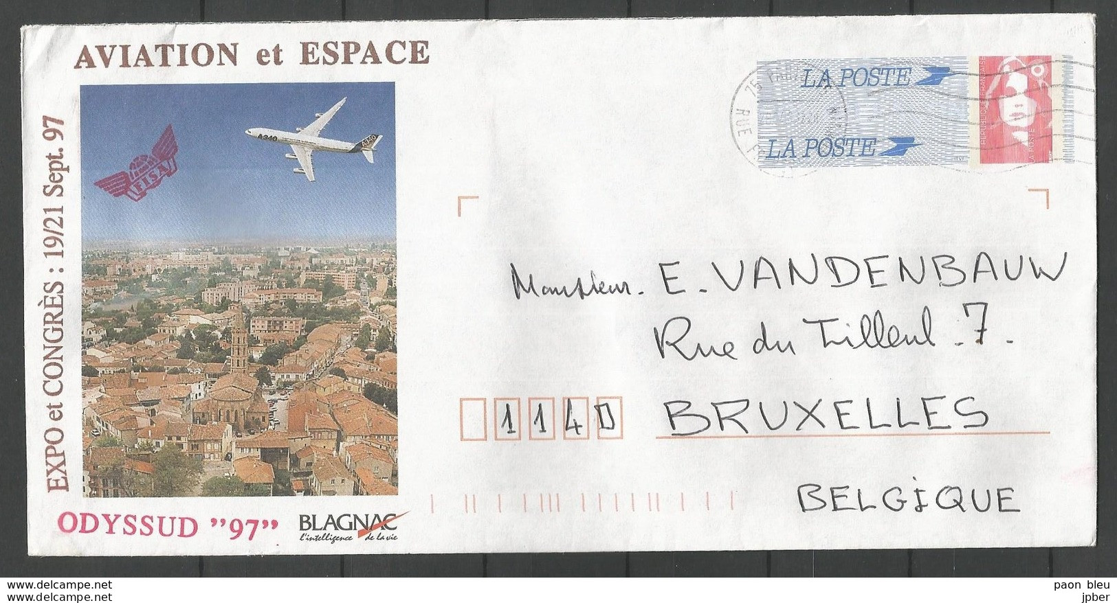 France - Lettre Prêt à Poster ODYSSUD Expo Et Congrès Aviation Et Espace Blagnac - Documents De La Poste