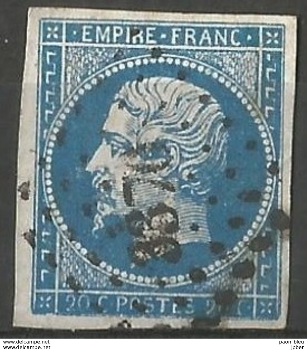 FRANCE - Oblitération Petits Chiffres LP 3370 TINCHEBRAI (Orne) - 1853-1860 Napoleone III