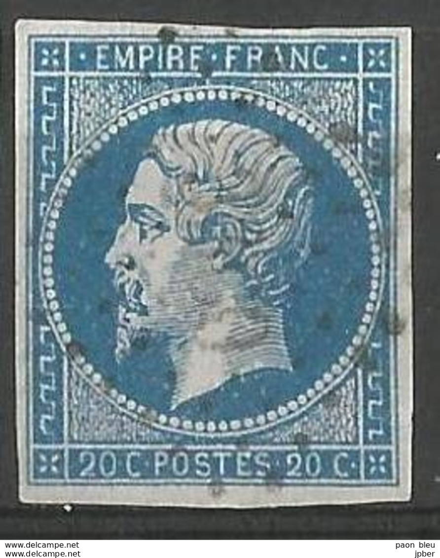 FRANCE - Oblitération Petits Chiffres LP 3360 THOUARS (Deux-Sèvres) - 1853-1860 Napoleone III