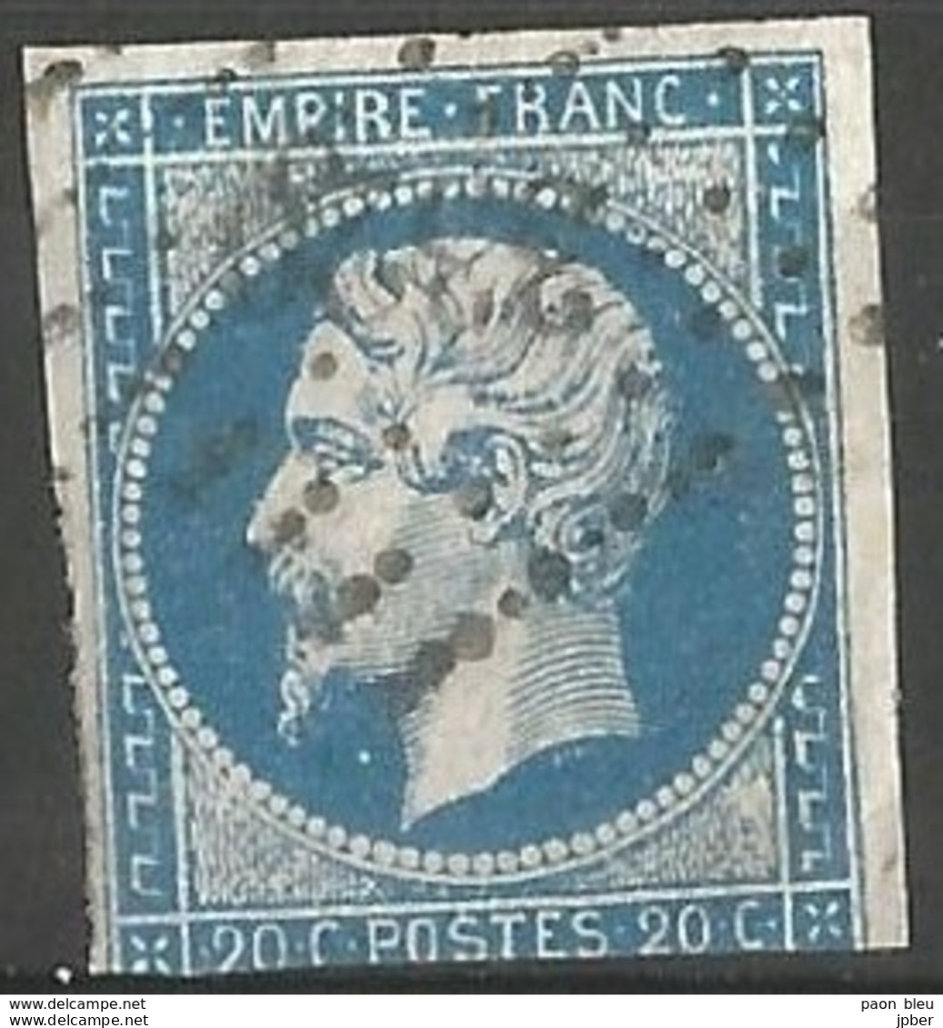 FRANCE - Oblitération Petits Chiffres LP 3320 TARBES (Hautes-Pyrénées) - 1853-1860 Napoleone III