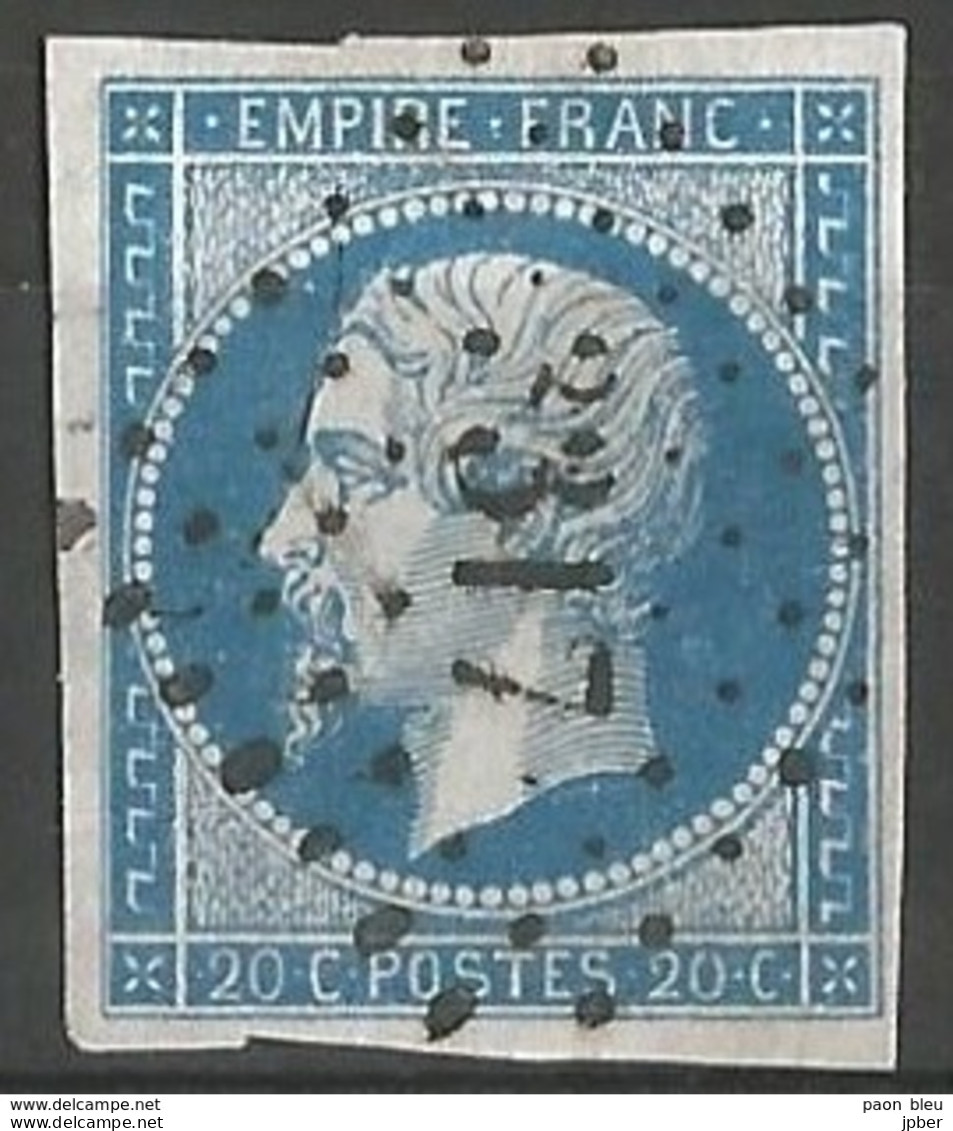 FRANCE - Oblitération Petits Chiffres LP 3317 TARARE (Rhône) - 1853-1860 Napoleone III