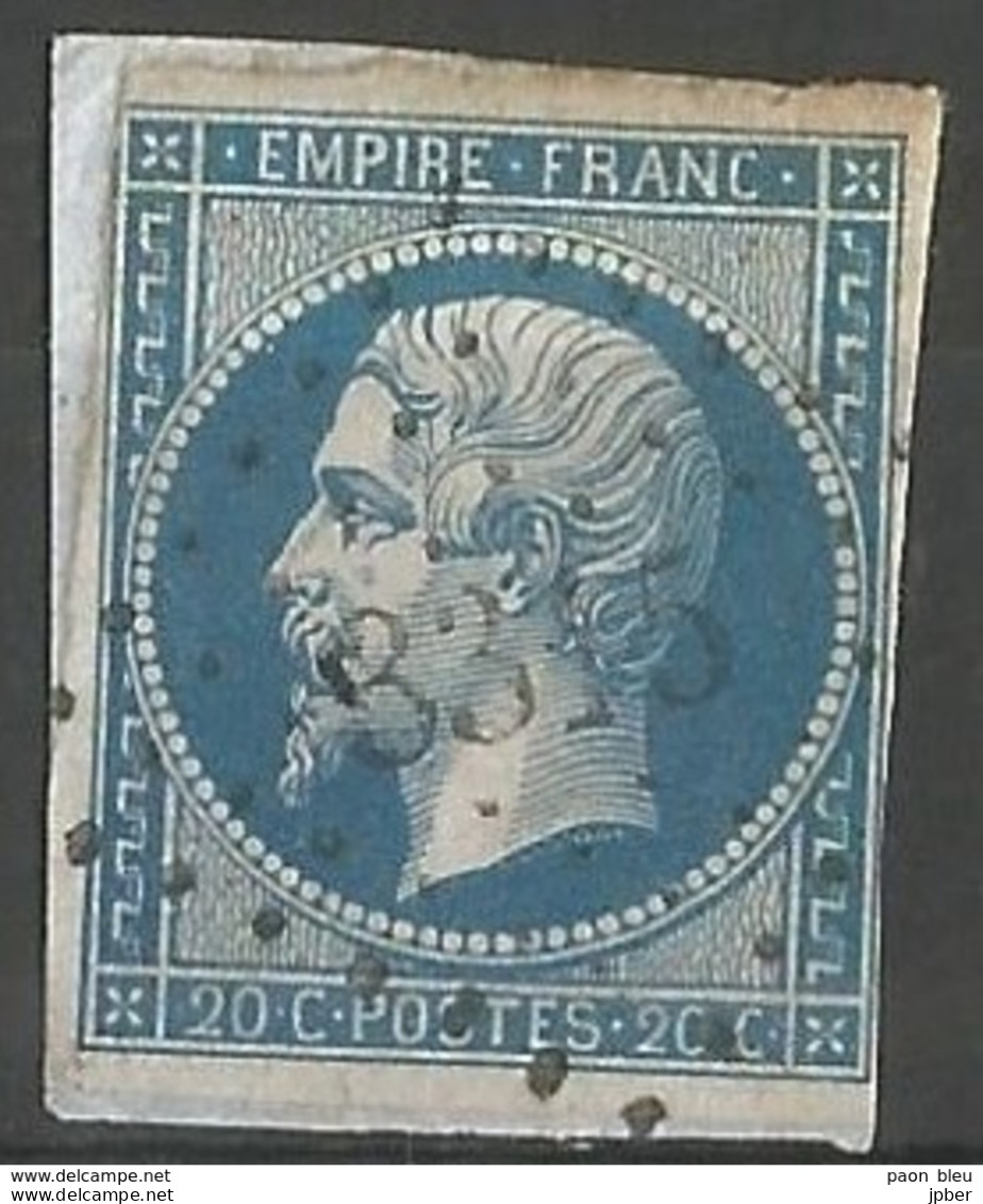FRANCE - Oblitération Petits Chiffres LP 3315 TANLAY (Yonne) - 1853-1860 Napoléon III