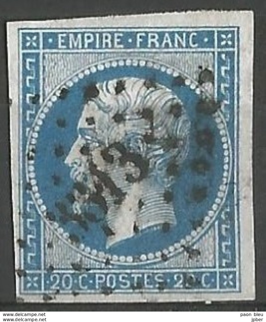 FRANCE - Oblitération Petits Chiffres LP 3313 TAIN (Drôme) - 1853-1860 Napoléon III
