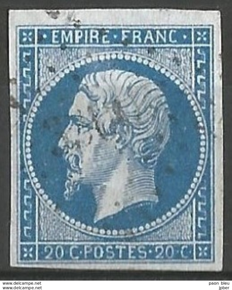 FRANCE - Oblitération Petits Chiffres LP 3300 St-VALERY-SUR-SOMME (Somme) - 1853-1860 Napoléon III