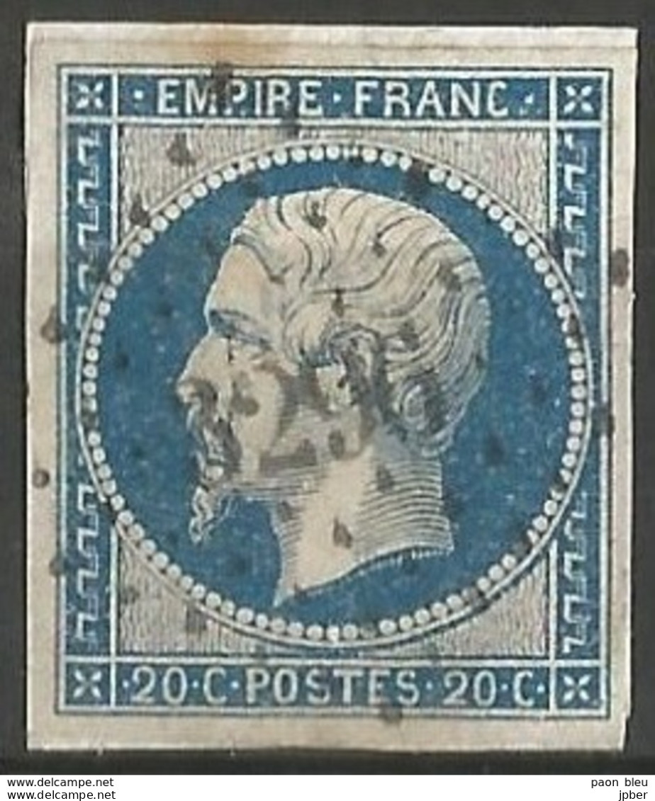 FRANCE - Oblitération Petits Chiffres LP 3296 St-TROPEZ (Var) - 1853-1860 Napoleone III