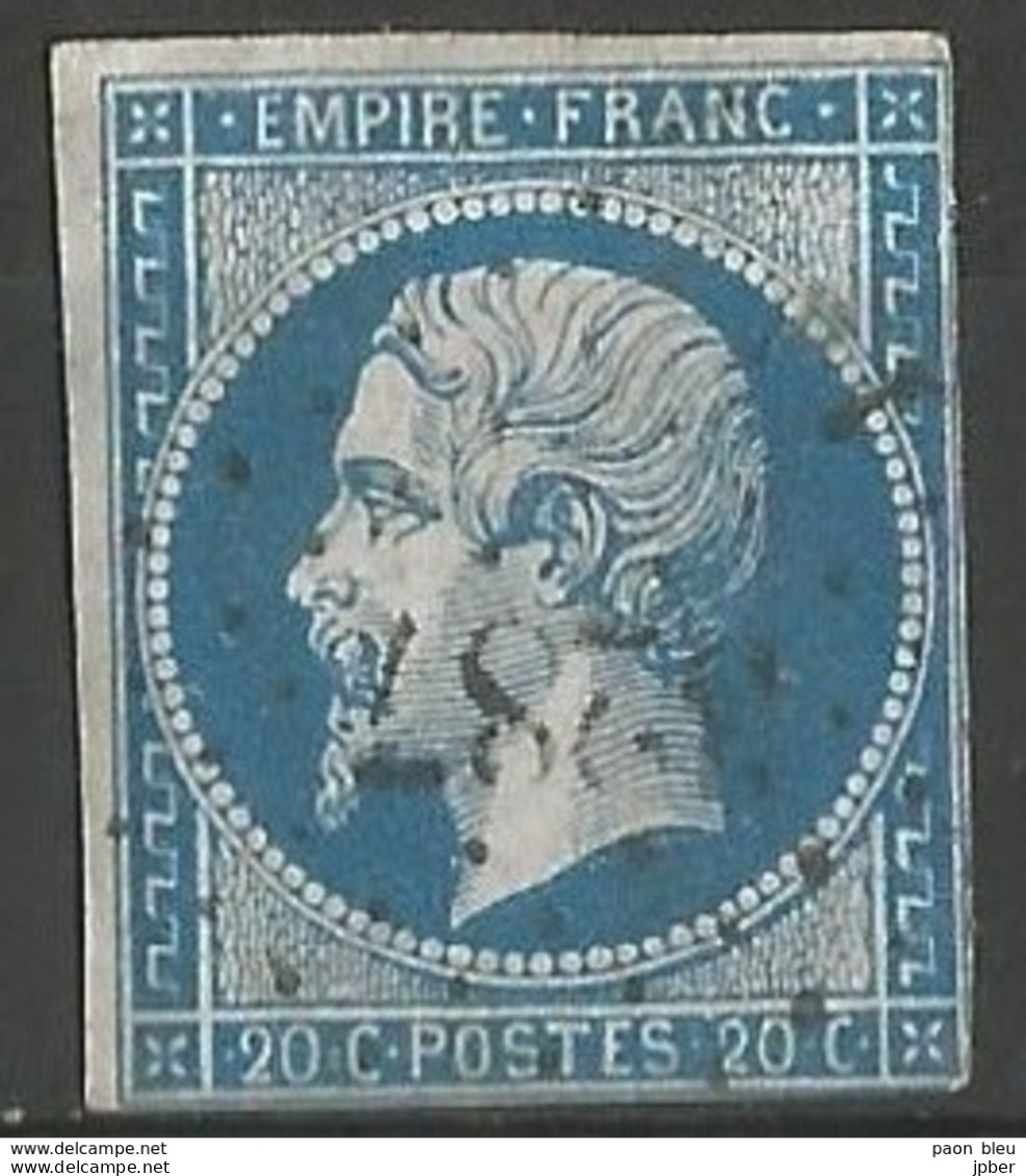 FRANCE - Oblitération Petits Chiffres LP 3287 St-SIMPHORIEN-SUR-COISE (Rhône) - 1853-1860 Napoleone III