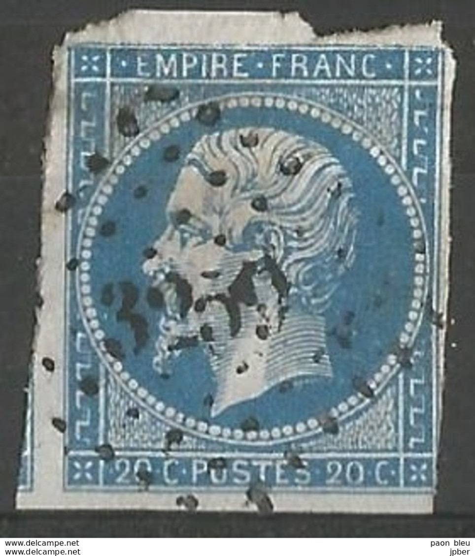 FRANCE - Oblitération Petits Chiffres LP 3259 St-REMY-EN-BOUZEMONT (Marne) - 1853-1860 Napoleone III