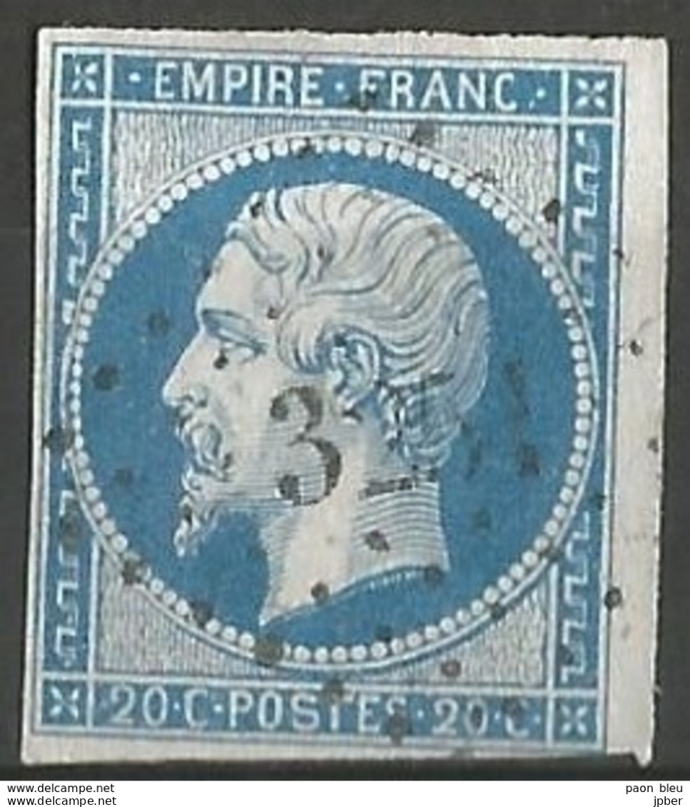 FRANCE - Oblitération Petits Chiffres LP 3251 St-POL-SUR-TERNOISE (Pas-de-Calais) - 1853-1860 Napoleone III