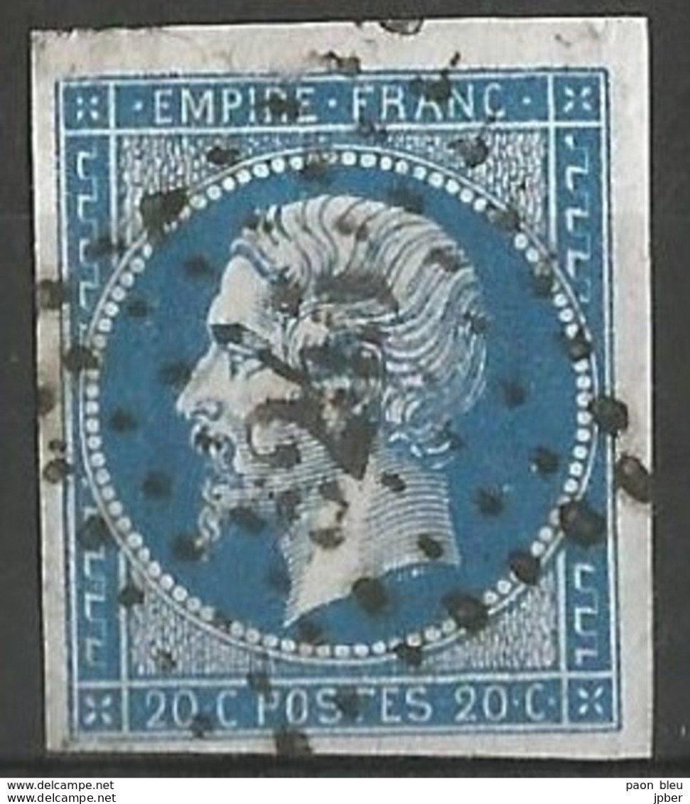 FRANCE - Oblitération Petits Chiffres LP 3245 St-PIERRE-LE-MOUTIER (Nièvre) - 1853-1860 Napoleone III