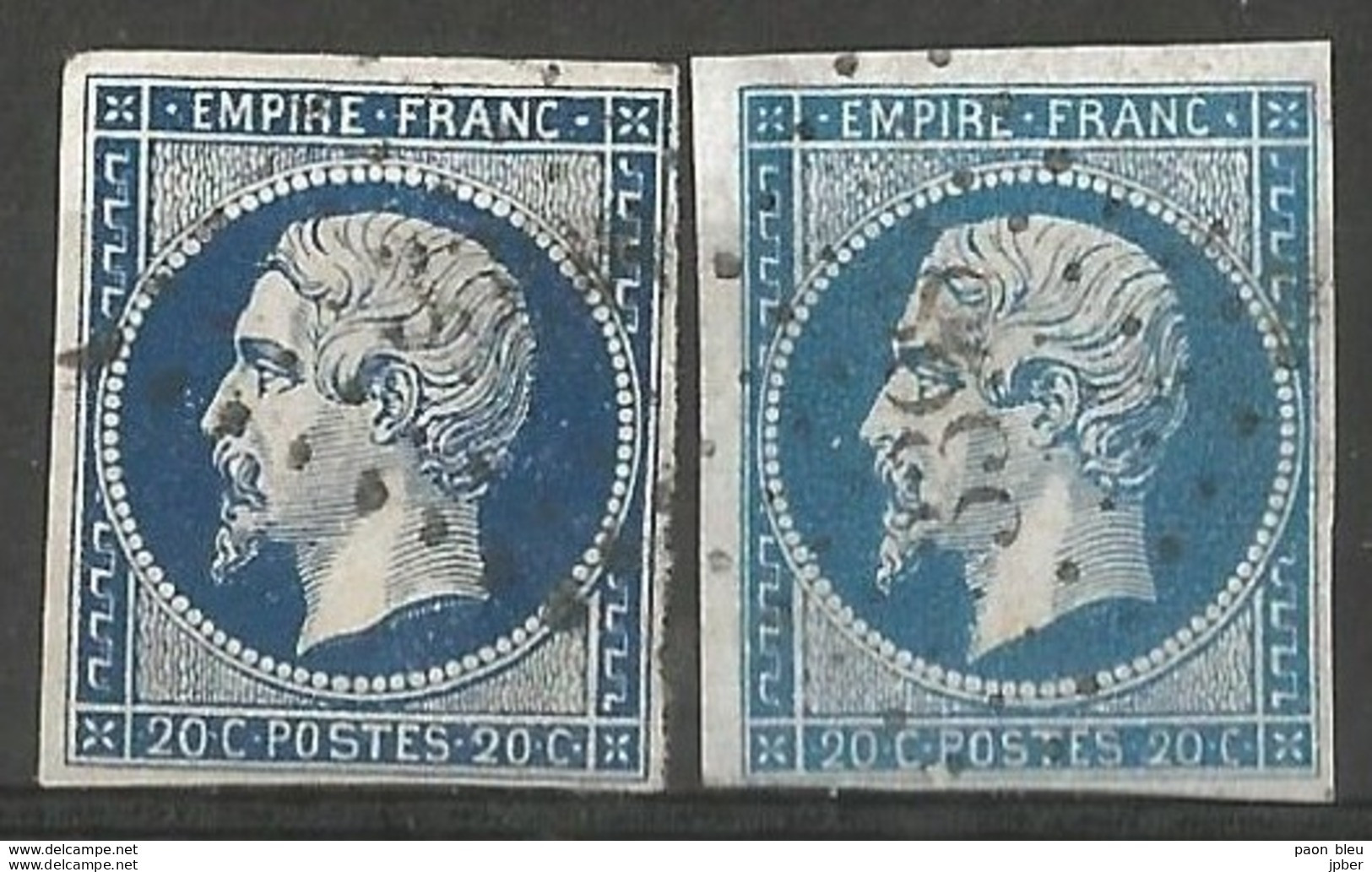 FRANCE - Oblitération Petits Chiffres LP 3398 TOURS (Indre & Loire) - 1853-1860 Napoléon III