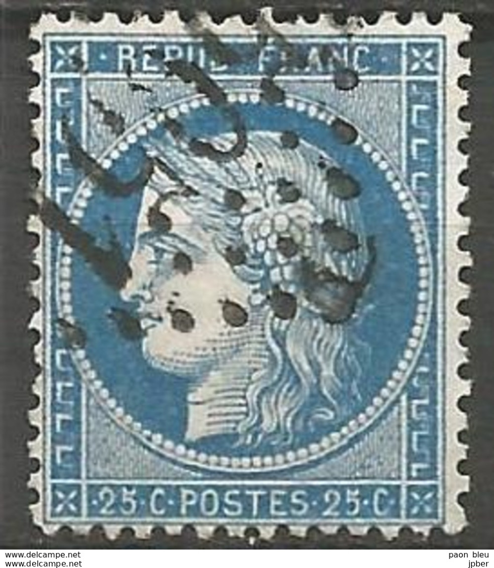 France - Napoleon III Et/ou Cérès - Oblitération Sur N°60B - GC 5051 ORAN (Algérie) - 1871-1875 Ceres