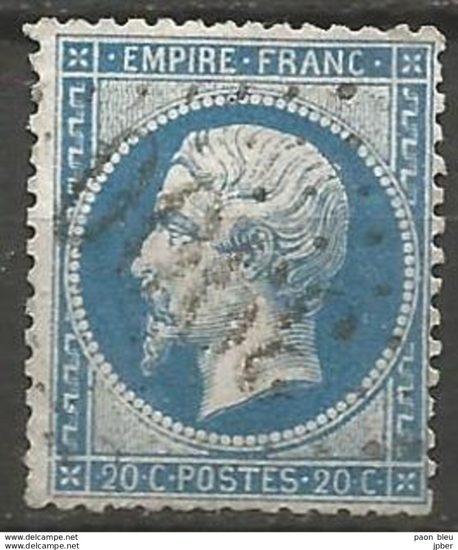 France - Napoleon III Et/ou Cérès - Oblitération Sur N°22 - GC 3900 TANINGES (Haute-Savoie) - 1853-1860 Napoleone III