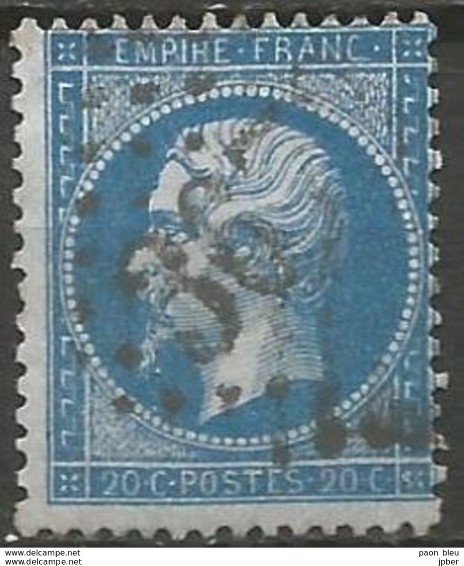 France - Napoleon III Et/ou Cérès - Oblitération Sur N°22 - GC 3672 ST-JEAN-DE-LUZ (Pyrénées-Atlantiques) - 1853-1860 Napoleone III