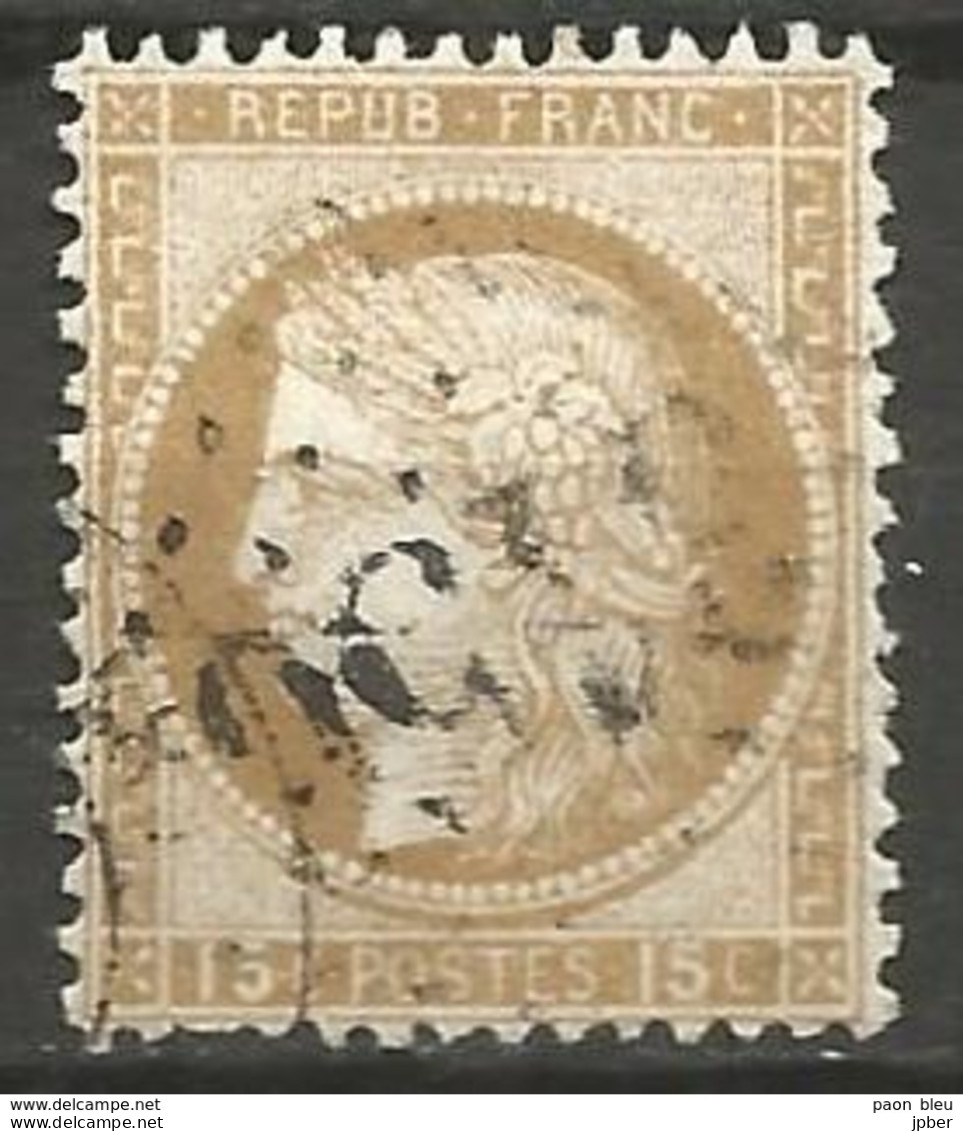 France - Napoleon III Et/ou Cérès - Oblitération Sur N°55 - GC 3156 ROANNE (Loire) - 1871-1875 Cérès