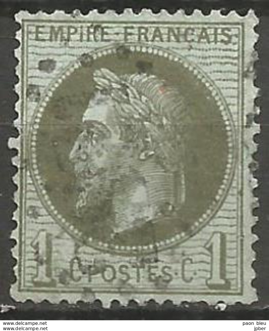 France - Napoleon III Et/ou Cérès - Oblitération Sur N°25 - GC 2921 PONCIN (Ain) - 1863-1870 Napoleone III Con Gli Allori