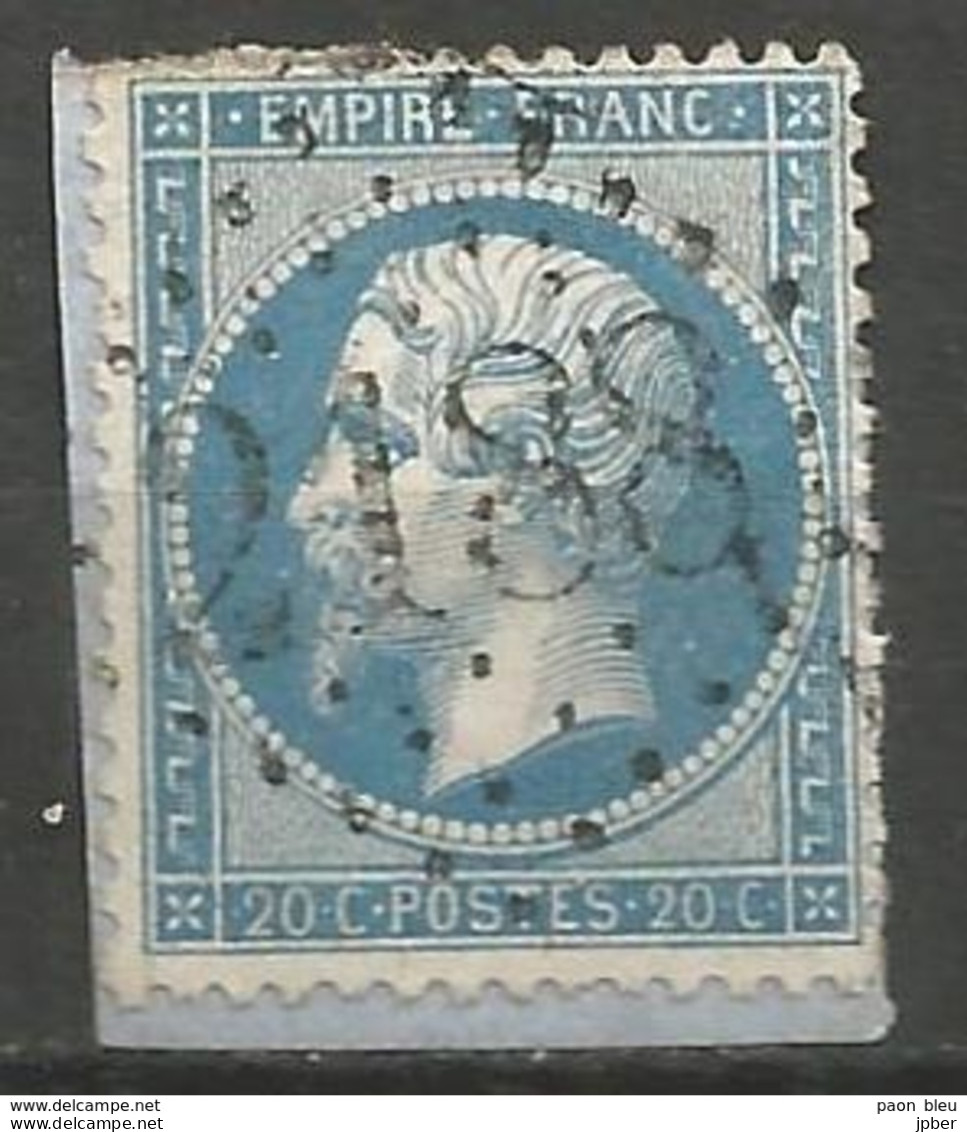 France - Napoleon III Et/ou Cérès - Oblitération Sur N°22 - GC 2188 LE MANS (Sarthe) - 1853-1860 Napoleon III