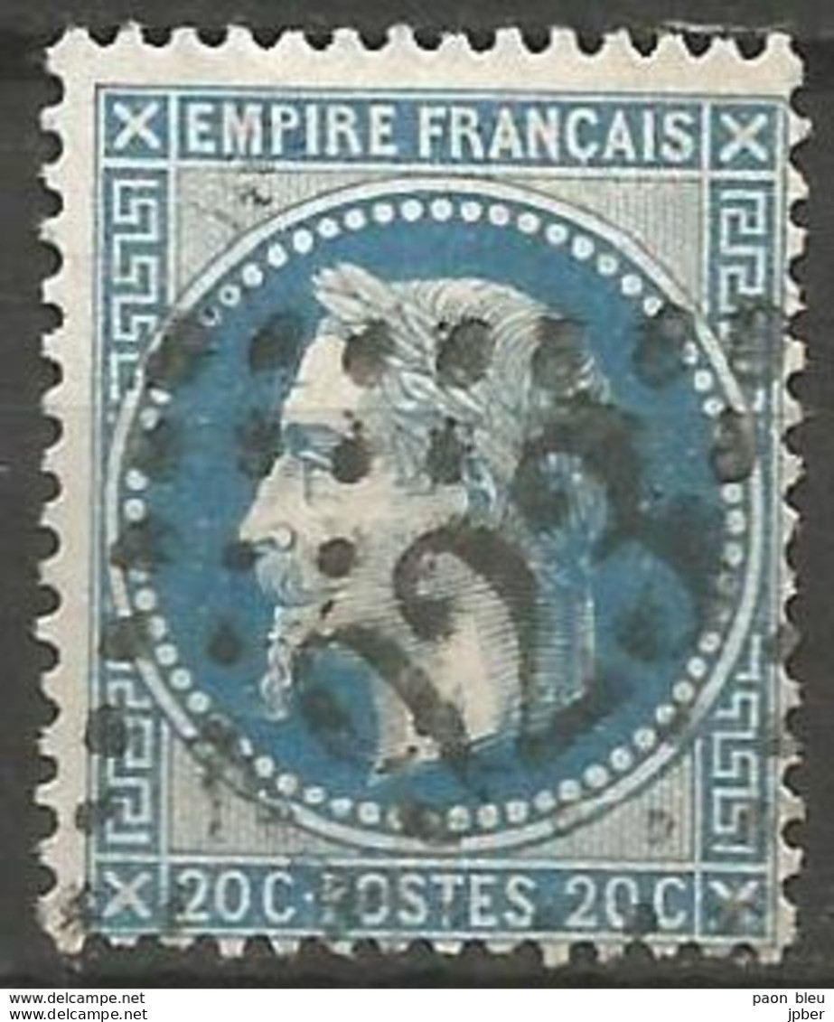 France - Napoleon III Et/ou Cérès - Oblitération Sur N°29A - GC 1923 L'AIGLE (Orne) - 1863-1870 Napoléon III. Laure