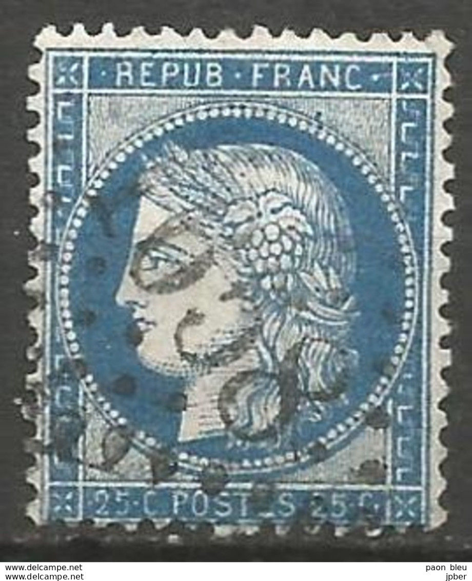 France - Napoleon III Et/ou Cérès - Oblitération Sur N°60C - GC 1658 GISORS (Eure) - 1853-1860 Napoléon III