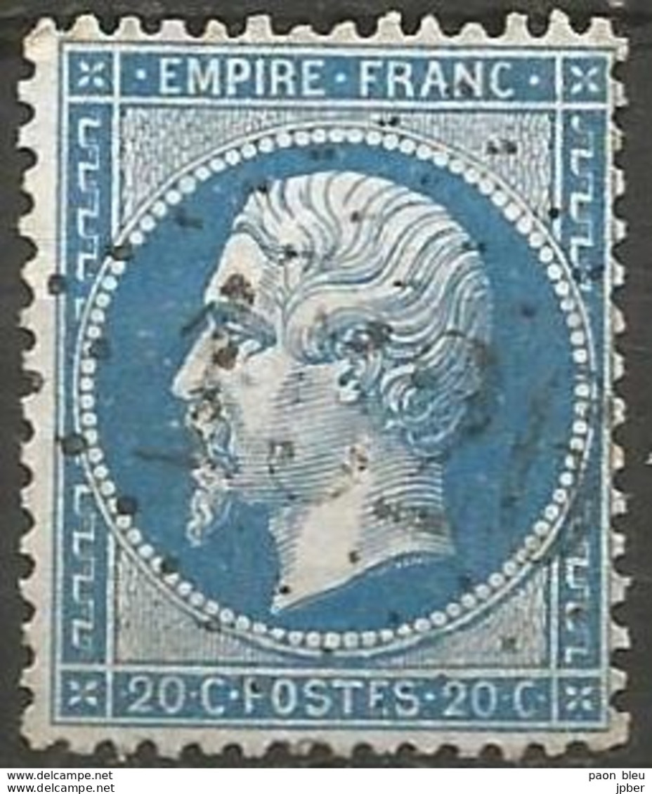 France - Napoleon III Et/ou Cérès - Oblitération Sur N°22  - GC 1526 FLIZE (Ardennes) - 1853-1860 Napoleone III