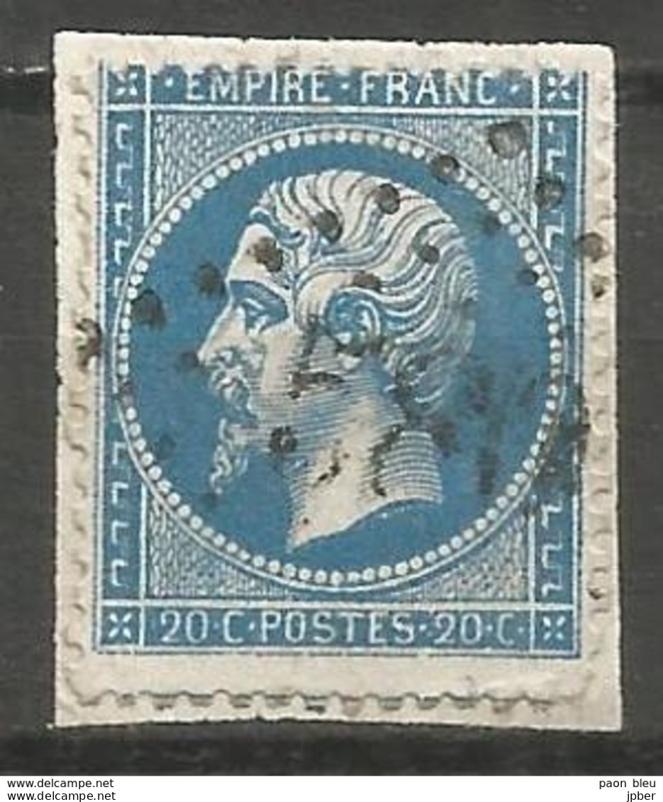 France - Napoleon III Et/ou Cérès - Oblitération Sur N° 22 - GC 580 BOURGOIN (Isère) - 1853-1860 Napoleone III